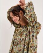 Robe Paisley imprimée verte