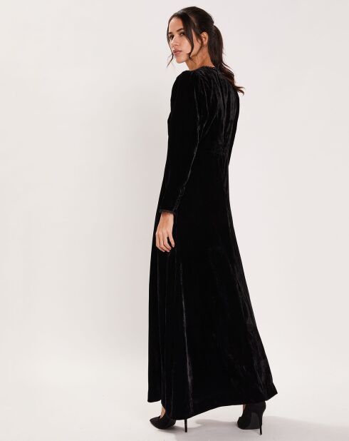 Robe en Velours satiné Princesse noire