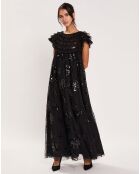 Robe à sequins Tulle noire