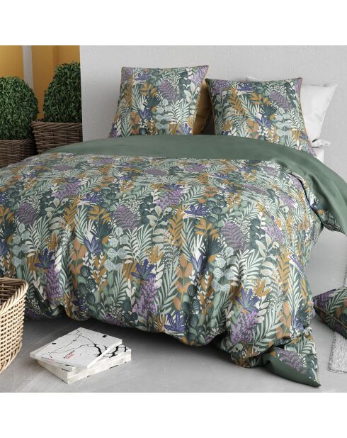 Parure housse de couette Pampa verte - 240x220 cm