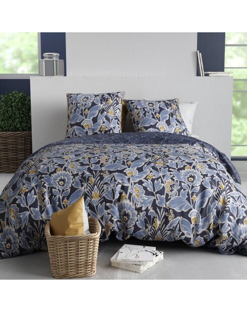 Parure housse de couette Penelope bleue