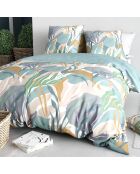 Parure housse de couette Palma violette - 240x220 cm