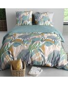 Parure housse de couette Palma violette - 240x220 cm