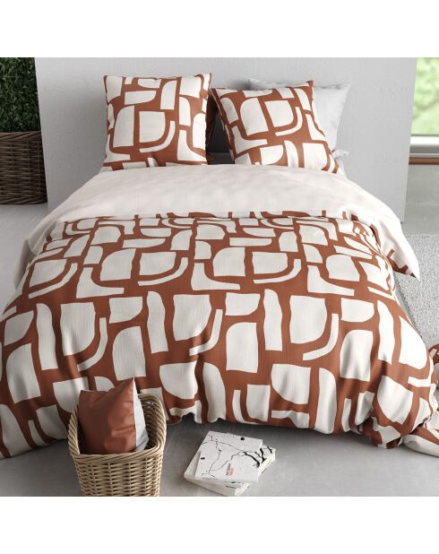 Set copripiumino arancione Oumy - 240x220 cm