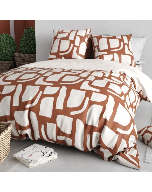 Set copripiumino arancione Oumy - 240x220 cm