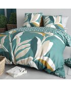 Parure housse de couette Odalie bleue