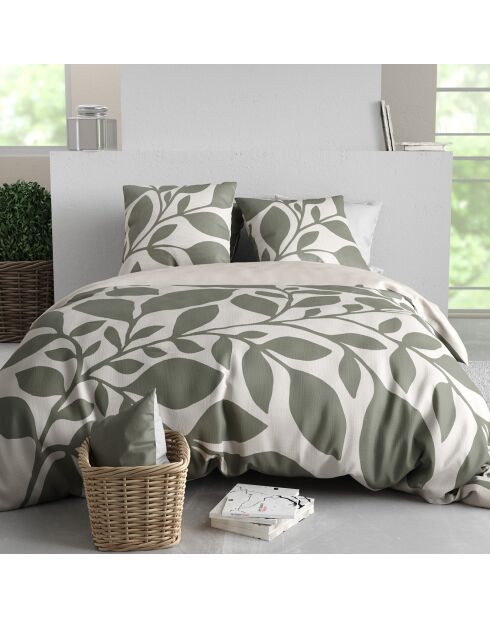 Parure housse de couette Nais grise - 240x220 cm