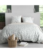 Parure housse de couette Maya grise - 240x220 cm
