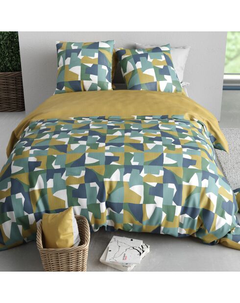 Marius groene dekbedovertrekset - 240x220 cm