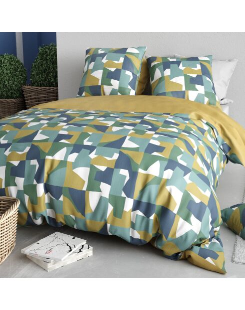 Marius groene dekbedovertrekset - 240x220 cm