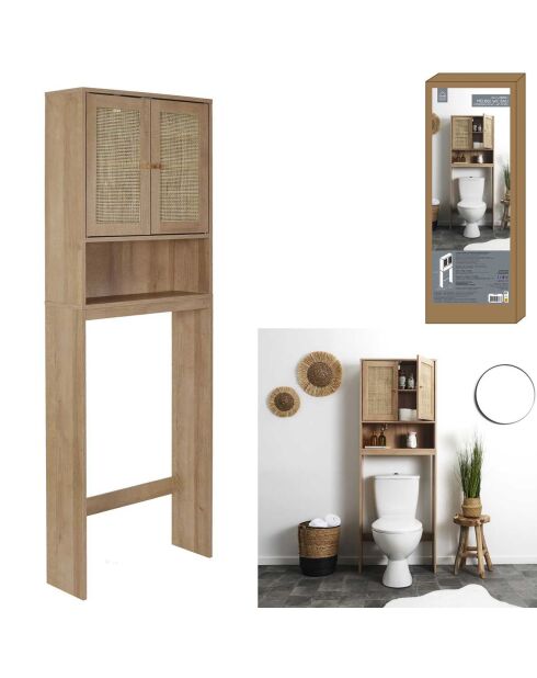 Mueble sanitario Bali marrón - 60x166x20 cm