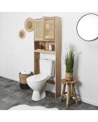 Meuble wc bali  marron - 60x166x20 cm