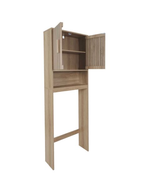 Klaus brauner Toilettenschrank - 60x166x20 cm