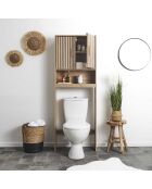Meuble wc klaus  marron - 60x166x20 cm