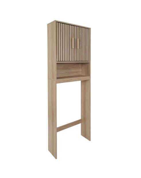 Klaus brauner Toilettenschrank - 60x166x20 cm