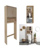 Meuble wc klaus  marron - 60x166x20 cm