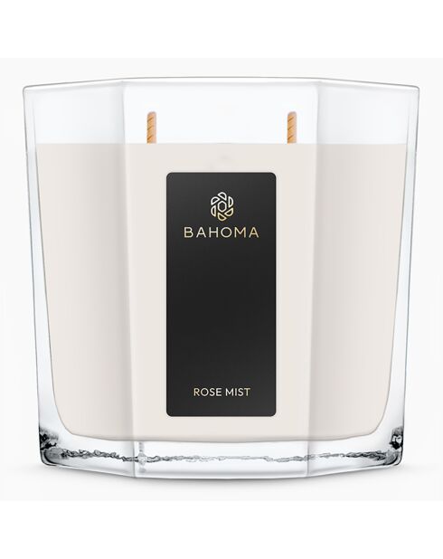 Achteckige Duftkerze, Rosennebel, Größe XL, 2 Dochte, 80 Stunden