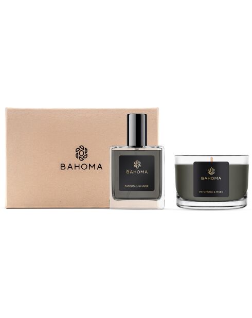 Candela spray e da viaggio Obsidien Patchouli & Musk - 1 stoppino 20h