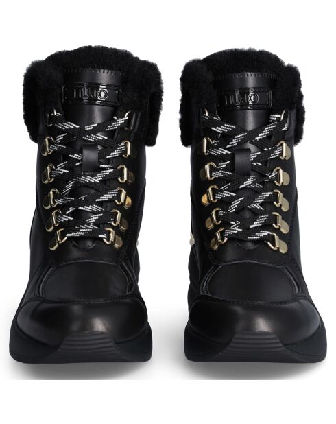 Boots en Cuir Alyssa noires
