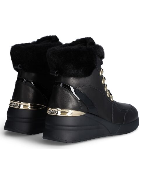 Boots en Cuir Alyssa noires