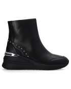 Boots en Cuir Alyssa noires
