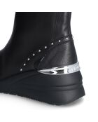 Boots en Cuir Alyssa noires