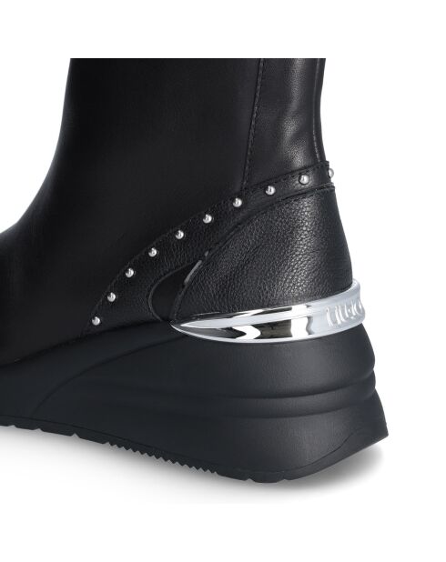 Boots en Cuir Alyssa noires