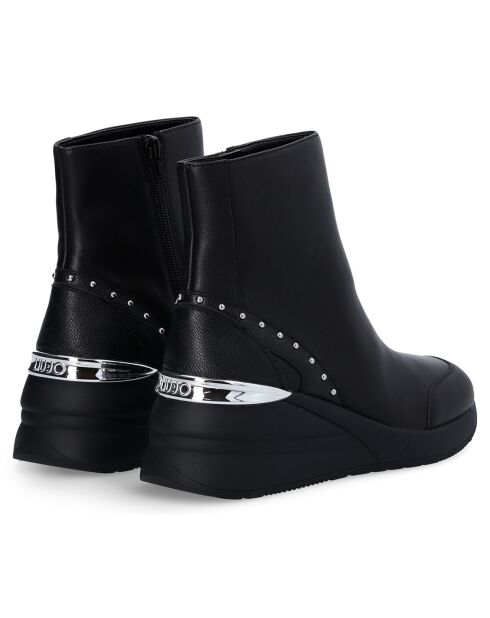 Boots en Cuir Alyssa noires