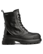 Boots en Cuir Amy noires - Talon 4.5 cm
