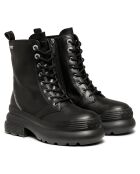 Boots en Cuir Amy noires - Talon 4.5 cm