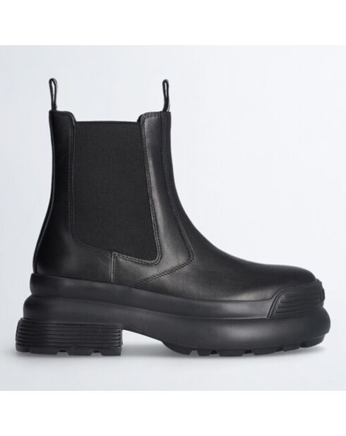 Chelsea Boots en Cuir Amy noires - Talon 4.5 cm