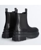 Chelsea Boots en Cuir Amy noires - Talon 4.5 cm