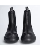 Chelsea Boots en Cuir Amy noires - Talon 4.5 cm