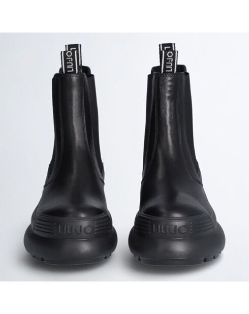 Chelsea Boots en Cuir Amy noires - Talon 4.5 cm