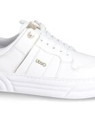 Sneakers en Cuir Cleo blanc/doré/noir