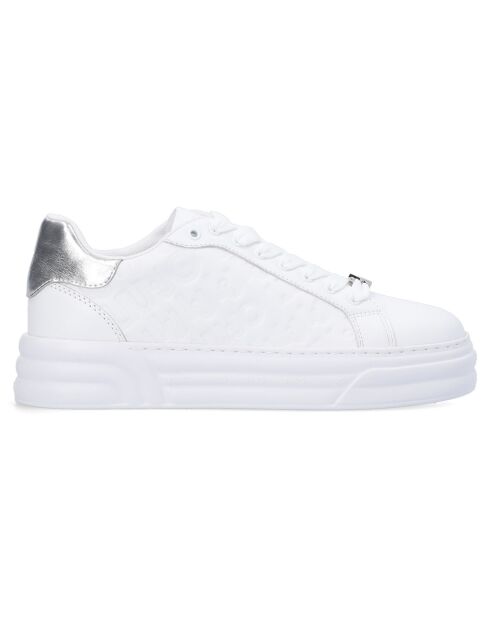 Sneakers en Cuir Cleo blanc/argenté