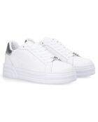 Sneakers en Cuir Cleo blanc/argenté