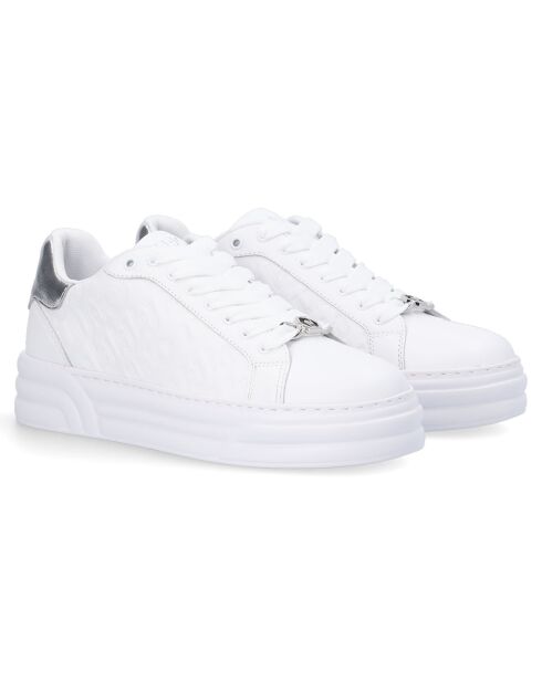 Sneakers en Cuir Cleo blanc/argenté