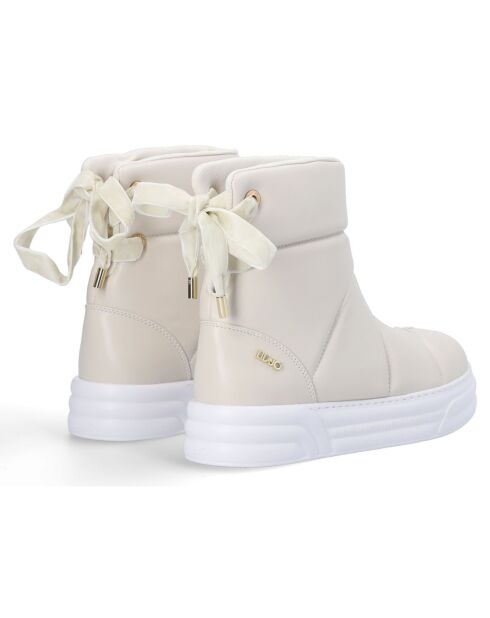 Boots Cleo beige/blanc