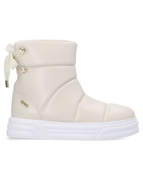 Boots Cleo beige/blanc