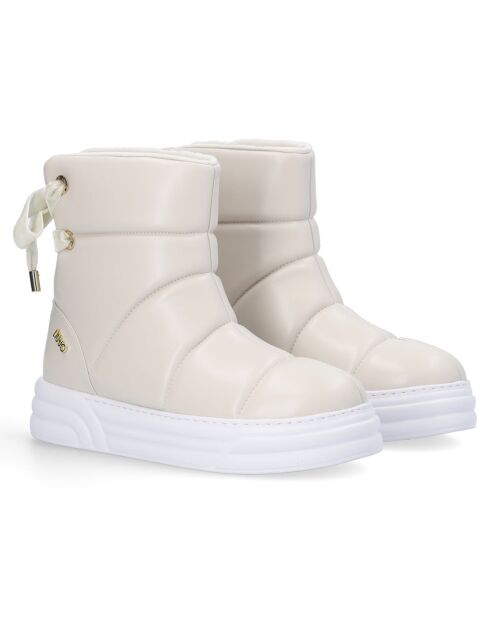 Boots Cleo beige/blanc