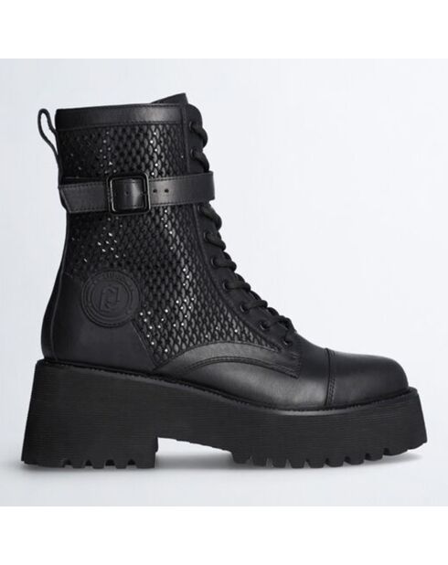 Boots en Cuir Flair noires - Talon 5.5 cm