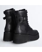Boots en Cuir Flair noires - Talon 5.5 cm