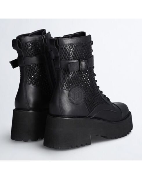 Boots en Cuir Flair noires - Talon 5.5 cm