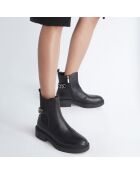 Chelsea Boots en Cuir Gabrielle noires - Talon 4.5 cm