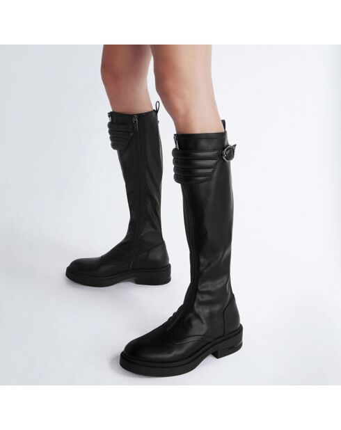 Bottes Gabrielle noires - Talon 4.5 cm