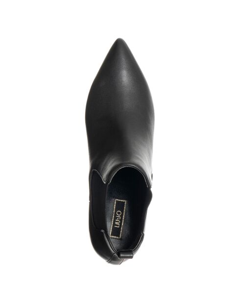 Bottines en Cuir Gaia noires