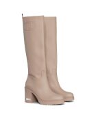 Bottes Gloria beiges - Talon 9.5 cm