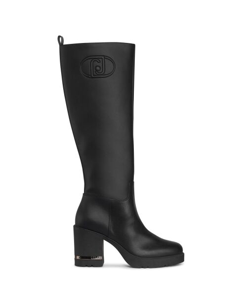 Bottes Gloria noires - Talon 9.5 cm