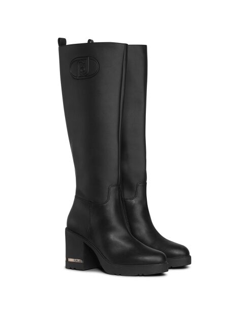 Bottes Gloria noires - Talon 9.5 cm